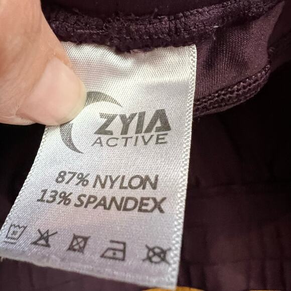 Zyia Pants Womens Small Unwind Jogger Maroin Pockets ** - Picture 6 of 11